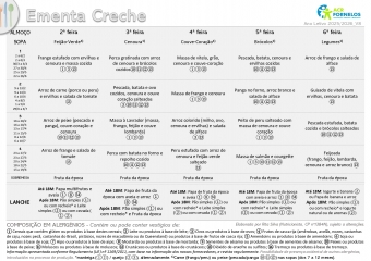 Ementa da semana - 2025-2026